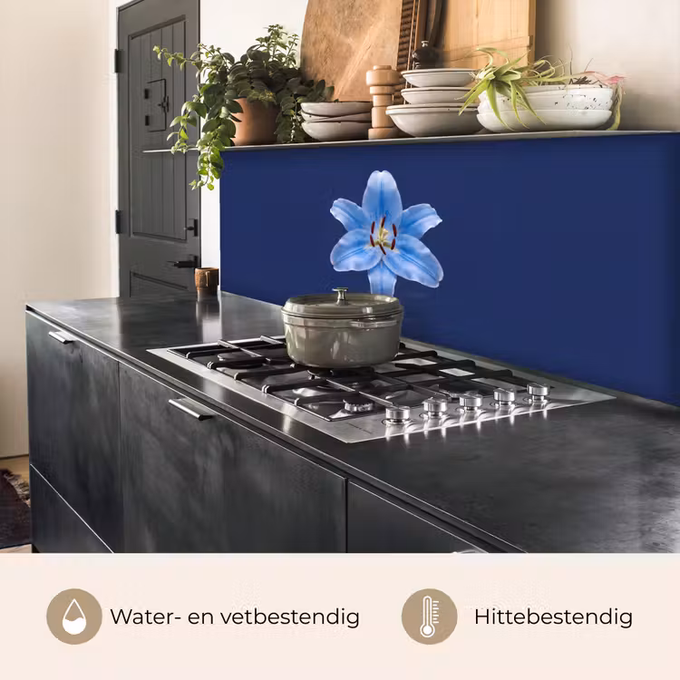 Keuken achterwand - Blauwe lelie - Bloemen — 5
