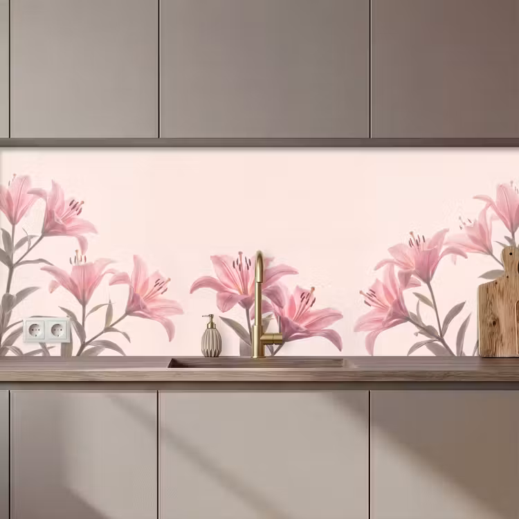 Keuken achterwand - Bloemen - Delicaat - Flora — 1