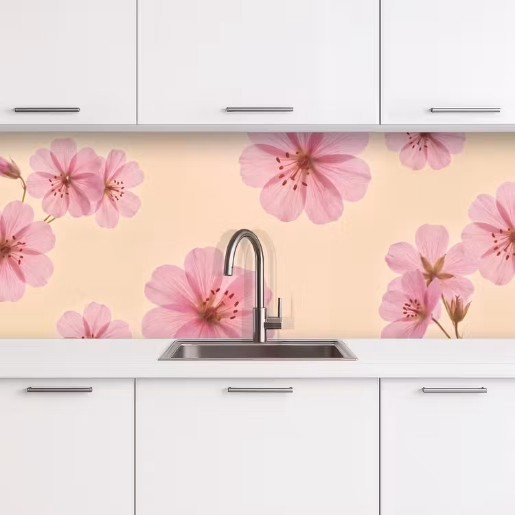 Keuken achterwand - Bloemen - Flora - Pastel — 4