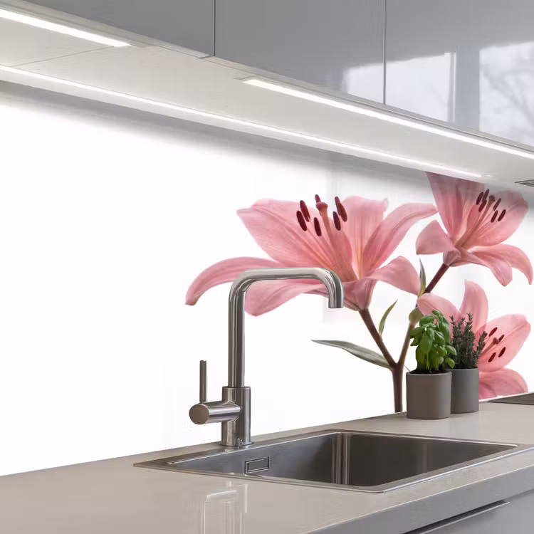 Keuken achterwand - Bloemen - Zacht - Modern — 2
