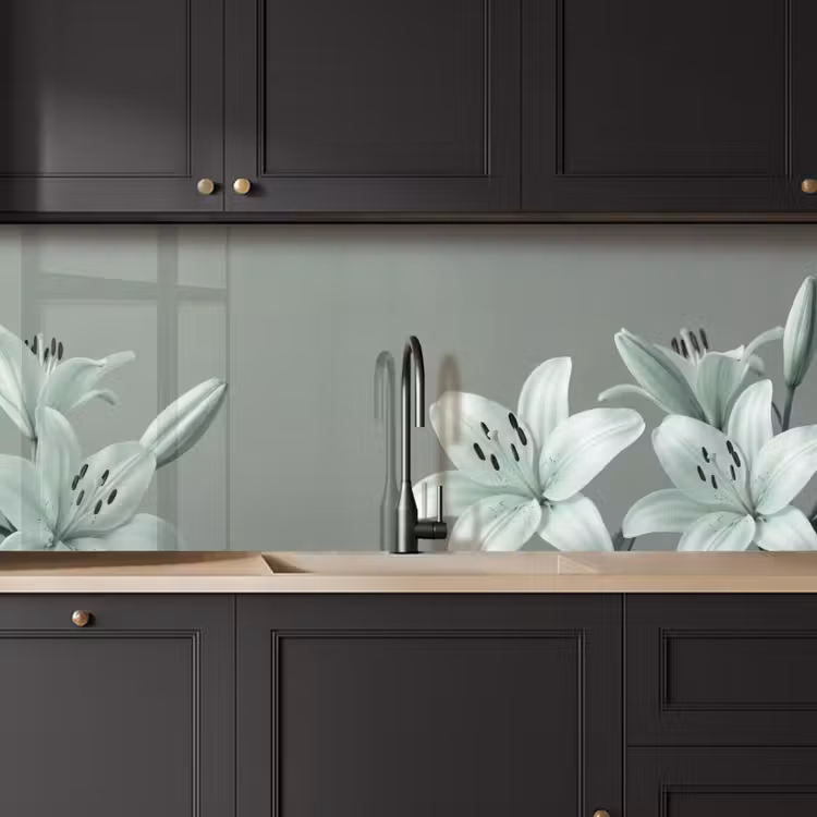 Keuken achterwand - Bloemen - Natuur - Groen — 6