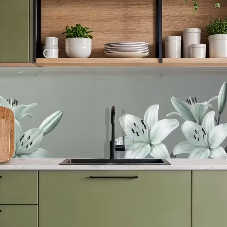 Keuken achterwand - Bloemen - Natuur - Groen — 8
