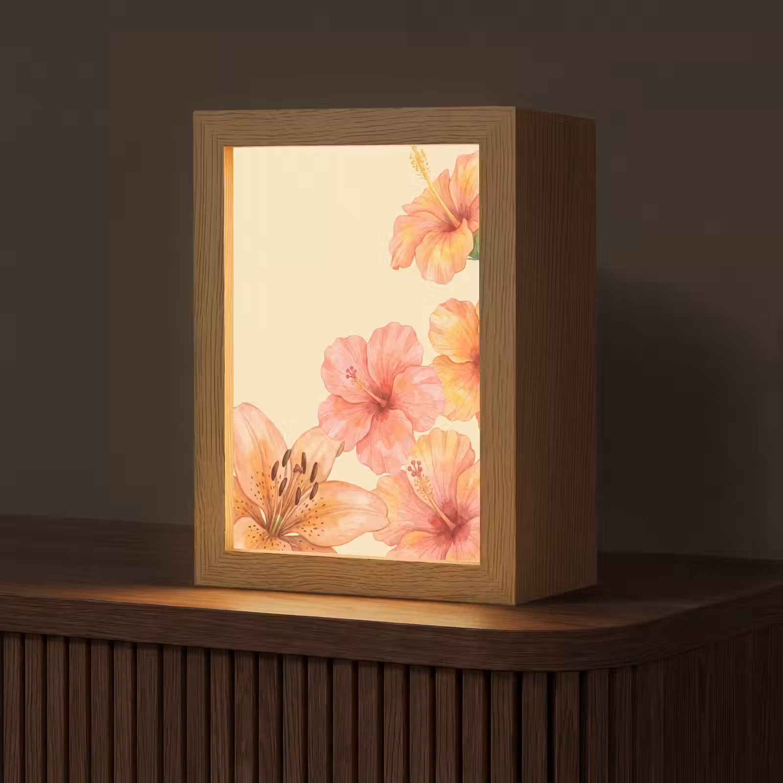Gepersonaliseerd Lightbox - Bloemen - Aquarel - Natuur — 1