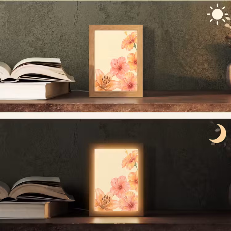 Gepersonaliseerd Lightbox - Bloemen - Aquarel - Natuur — 5