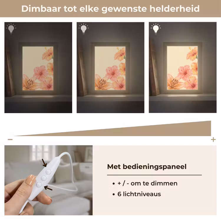 Gepersonaliseerd Lightbox - Bloemen - Aquarel - Natuur — 8