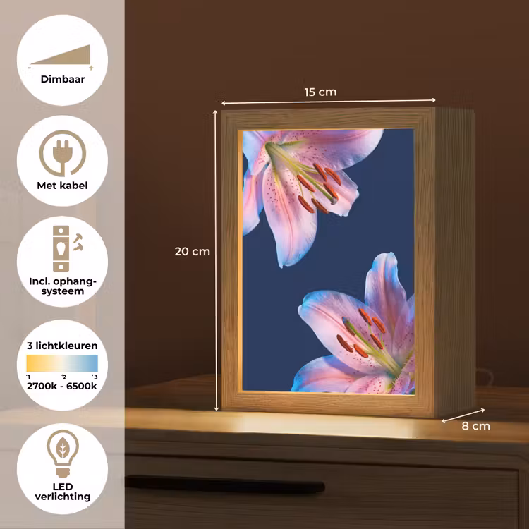 Gepersonaliseerd Lightbox - Bloemen - Kleurrijk - Botanisch — 7