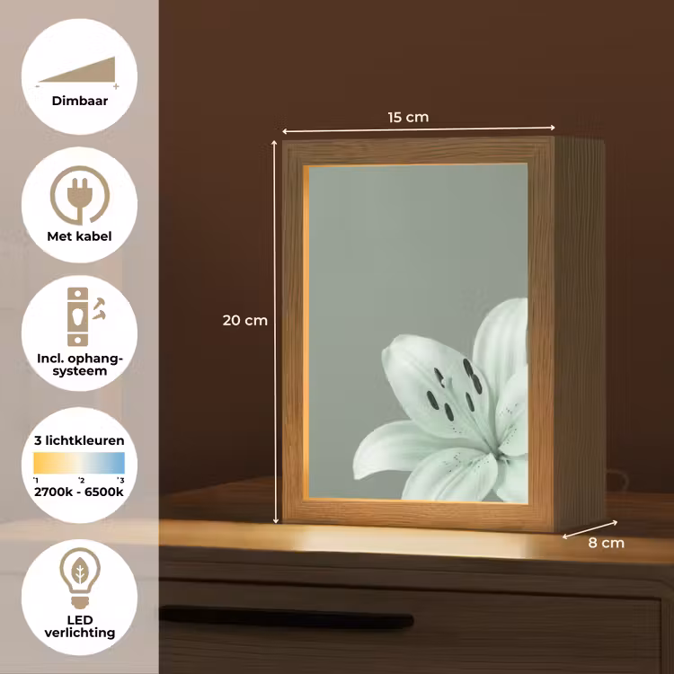 Gepersonaliseerd Lightbox - Bloemen - Natuur - Groen — 7