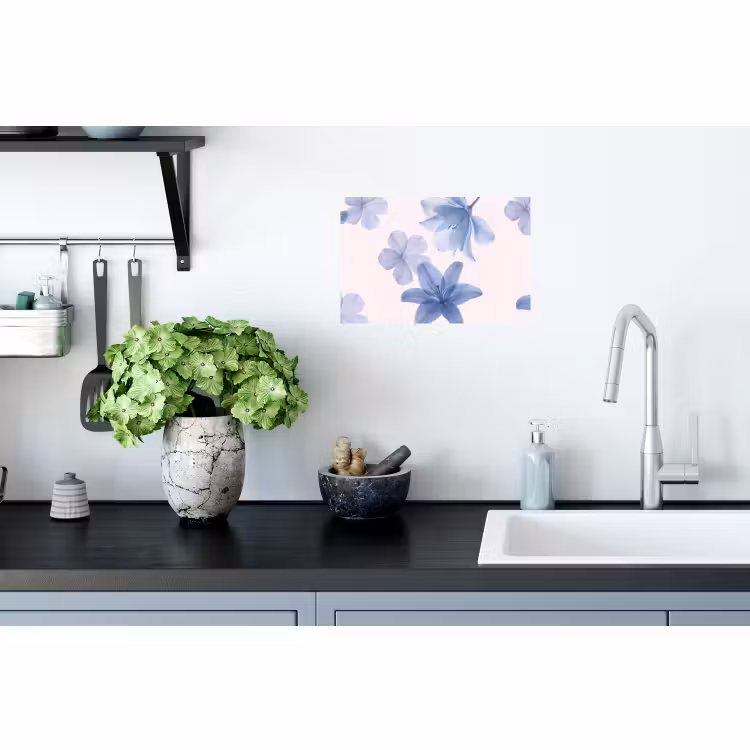 Muursticker - Bloemen - Transparant - Modern — 2