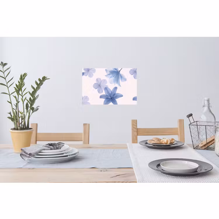 Muursticker - Bloemen - Transparant - Modern — 3