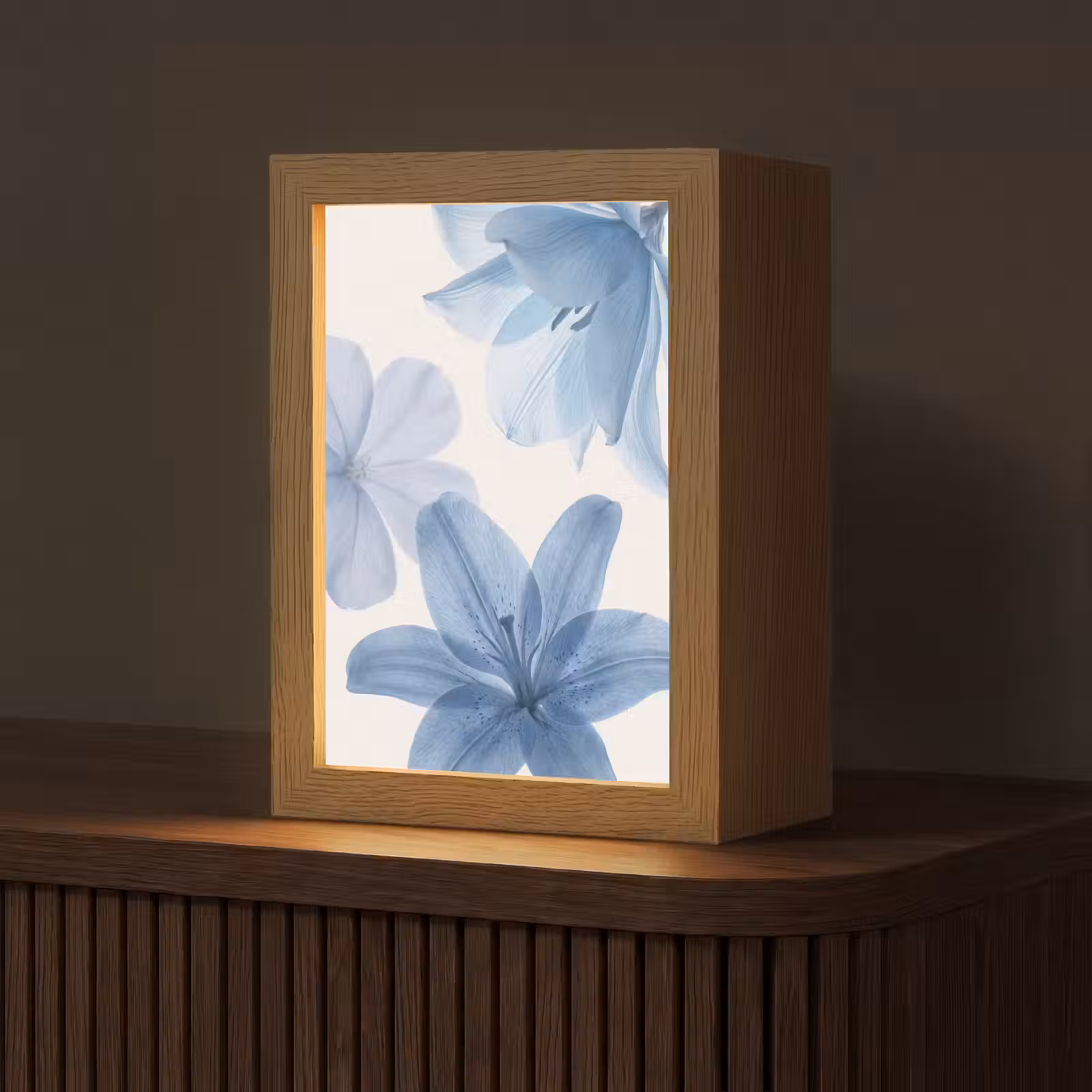 Gepersonaliseerd Lightbox - Bloemen - Transparant - Modern — 1