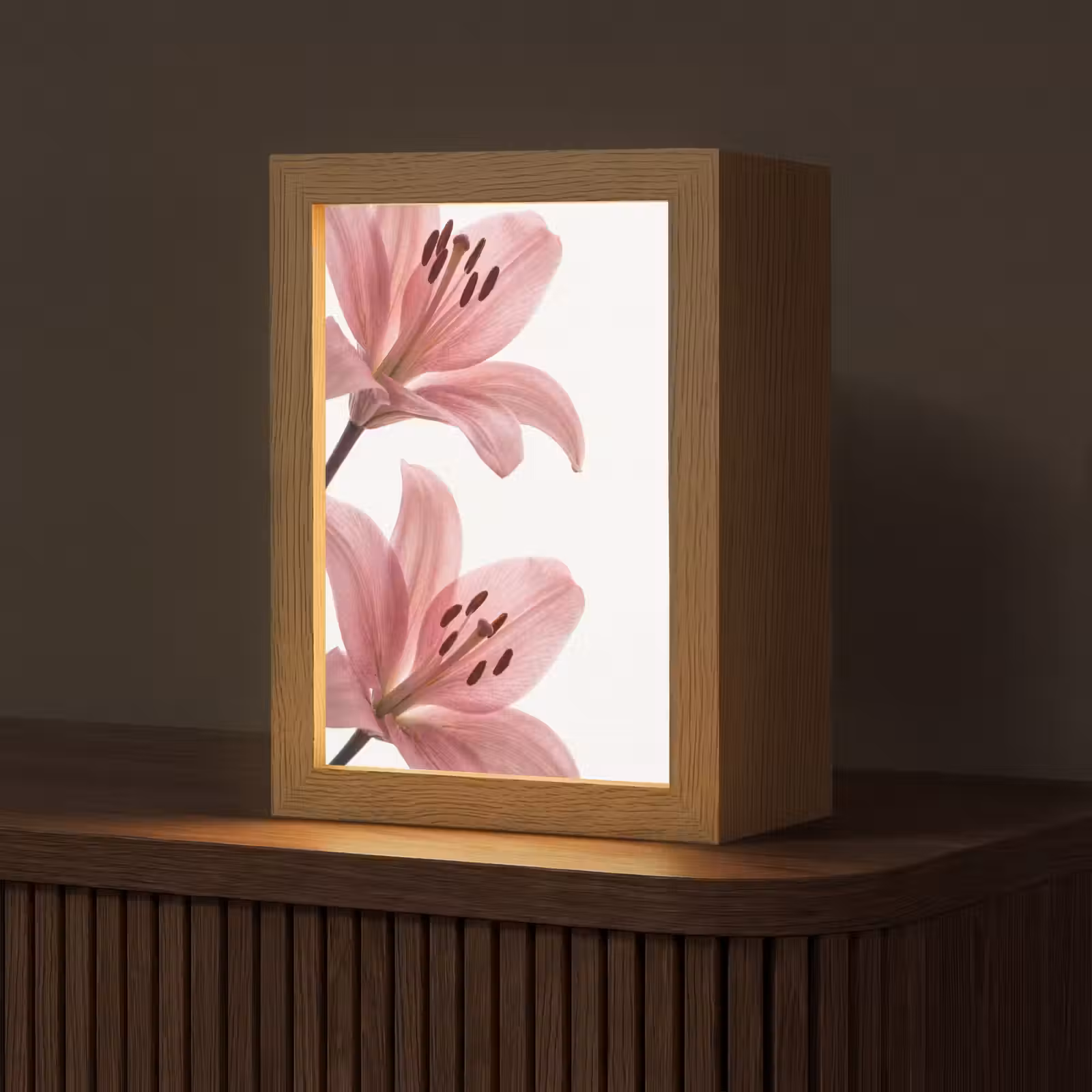Gepersonaliseerd Lightbox - Bloemen - Zacht - Modern — 1