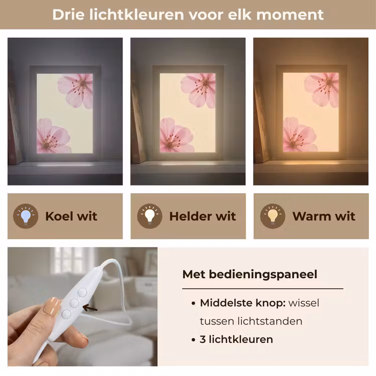Gepersonaliseerd Lightbox - Bloemen - Flora - Pastel — 6
