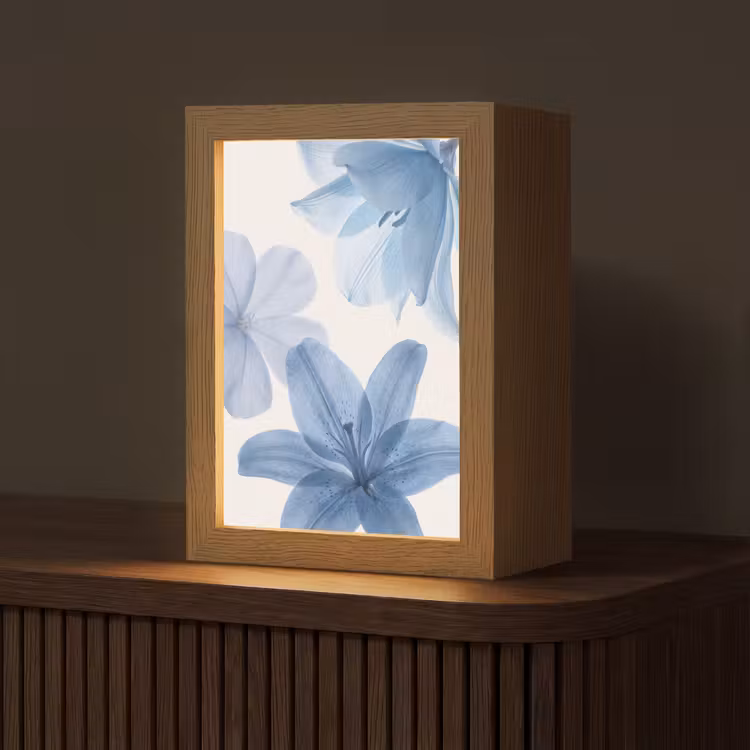 Gepersonaliseerd Lightbox - Bloemen - Transparant - Modern — 1