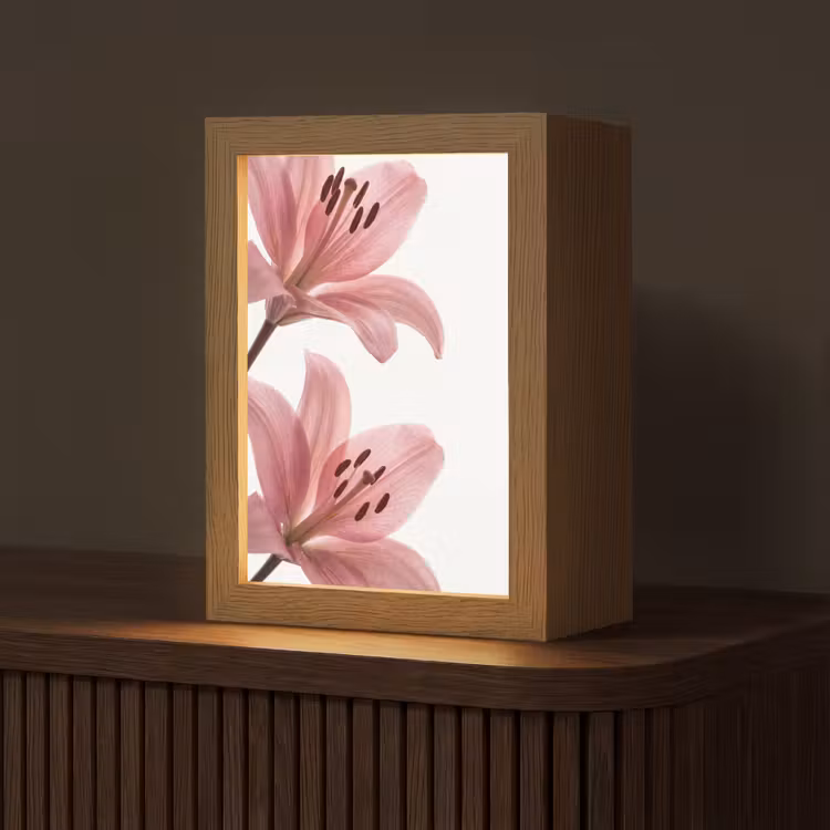 Gepersonaliseerd Lightbox - Bloemen - Zacht - Modern — 1