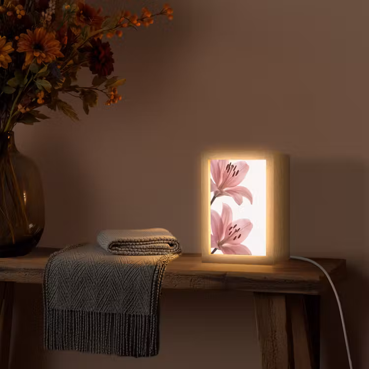 Gepersonaliseerd Lightbox - Bloemen - Zacht - Modern — 3