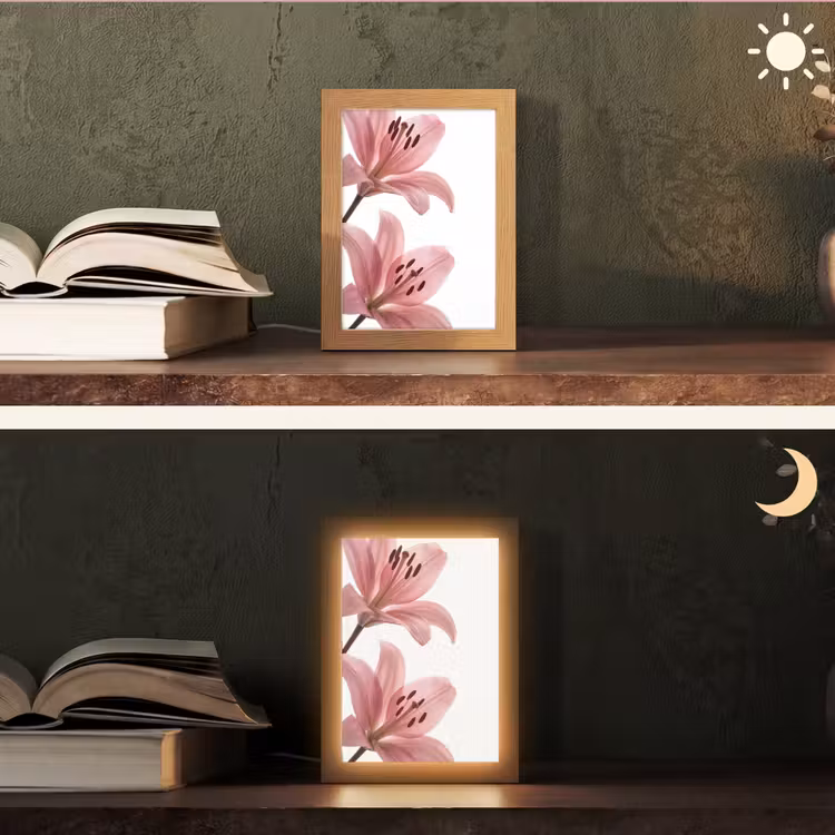 Gepersonaliseerd Lightbox - Bloemen - Zacht - Modern — 5