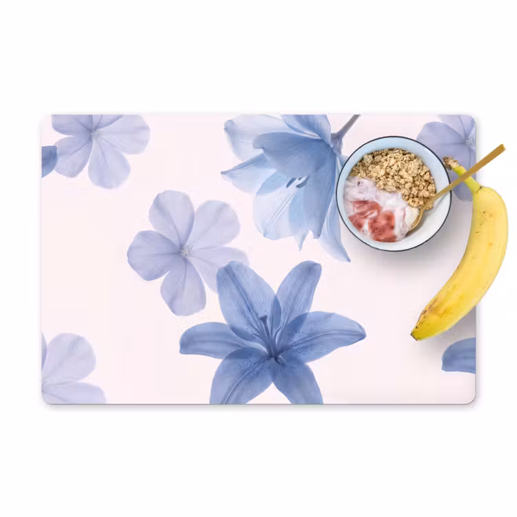 Placemat - 6 stuks - Bloemen - Transparant - Modern — 1