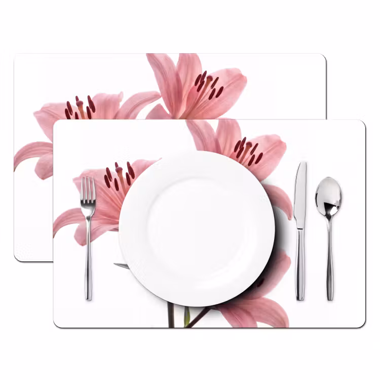 Placemat - 6 stuks - Bloemen - Zacht - Modern — 2
