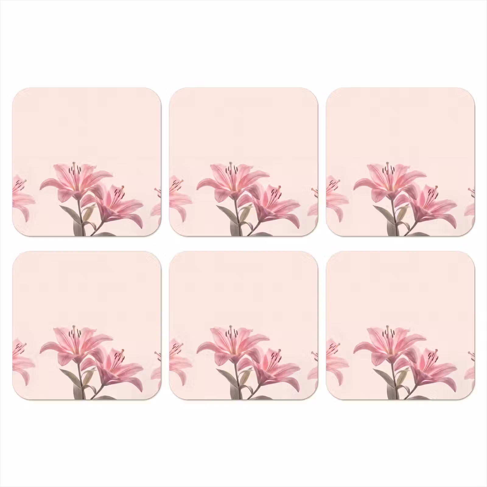 Onderzetter - Bloemen - Delicaat - Flora — 1