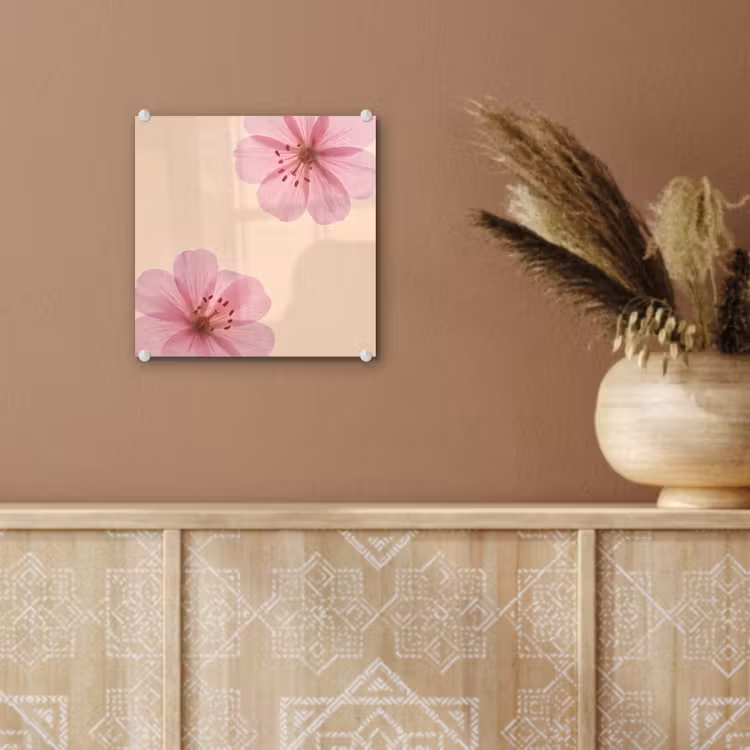 Glas schilderij - Bloemen - Flora - Pastel — 6