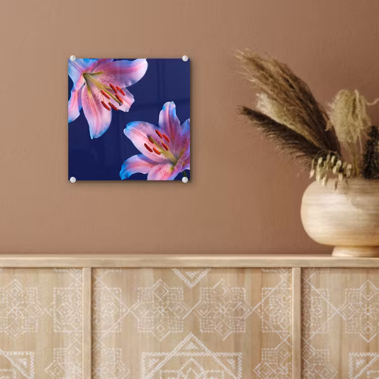 Glas schilderij - Bloemen - Kleurrijk - Botanisch — 6