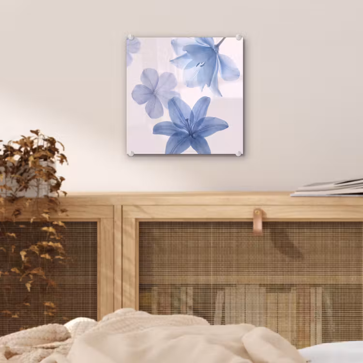 Glas schilderij - Bloemen - Transparant - Modern — 5