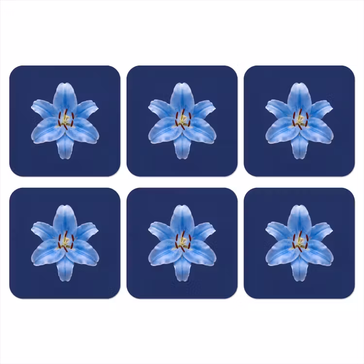 Onderzetter - Blauwe lelie - Bloemen — 1