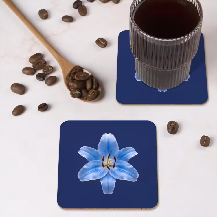 Onderzetter - Blauwe lelie - Bloemen — 4