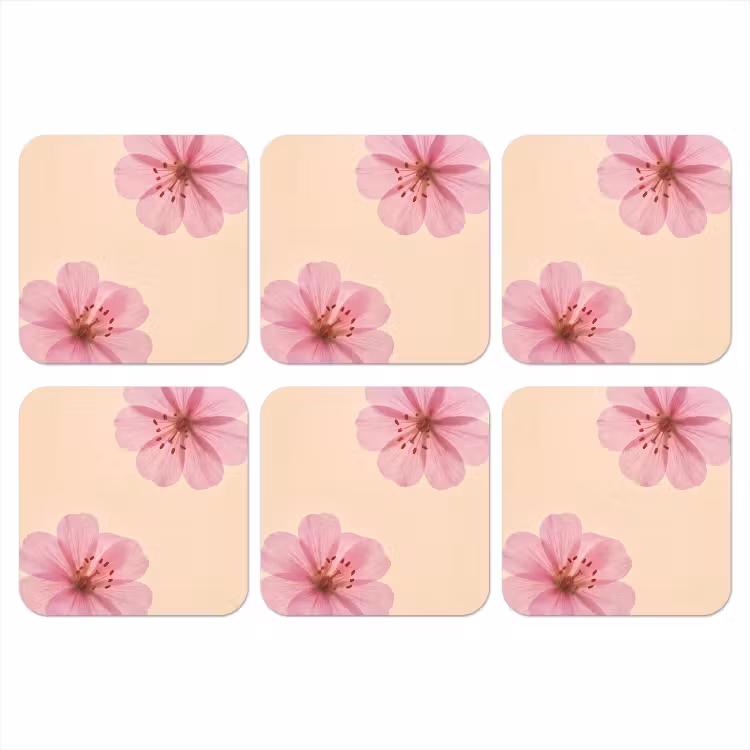 Onderzetter - Bloemen - Flora - Pastel — 1