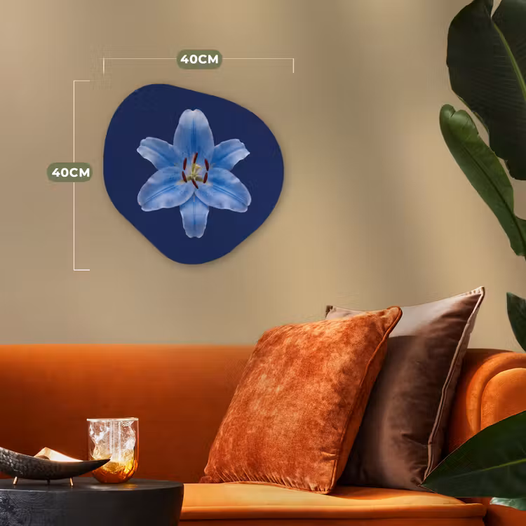 Organisch schilderij forex - Blauwe lelie - Bloemen — 4