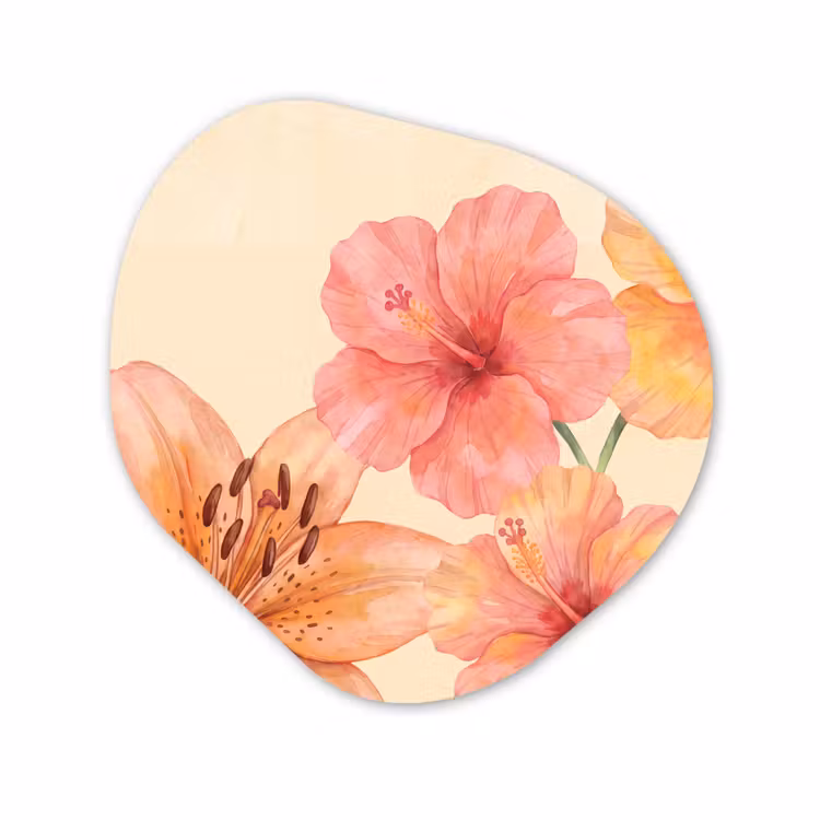 Organisch schilderij forex - Bloemen - Aquarel - Natuur — 1