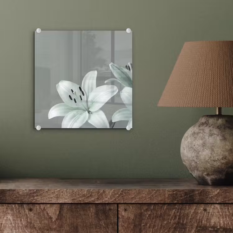 Glas schilderij - Bloemen - Natuur - Groen — 4