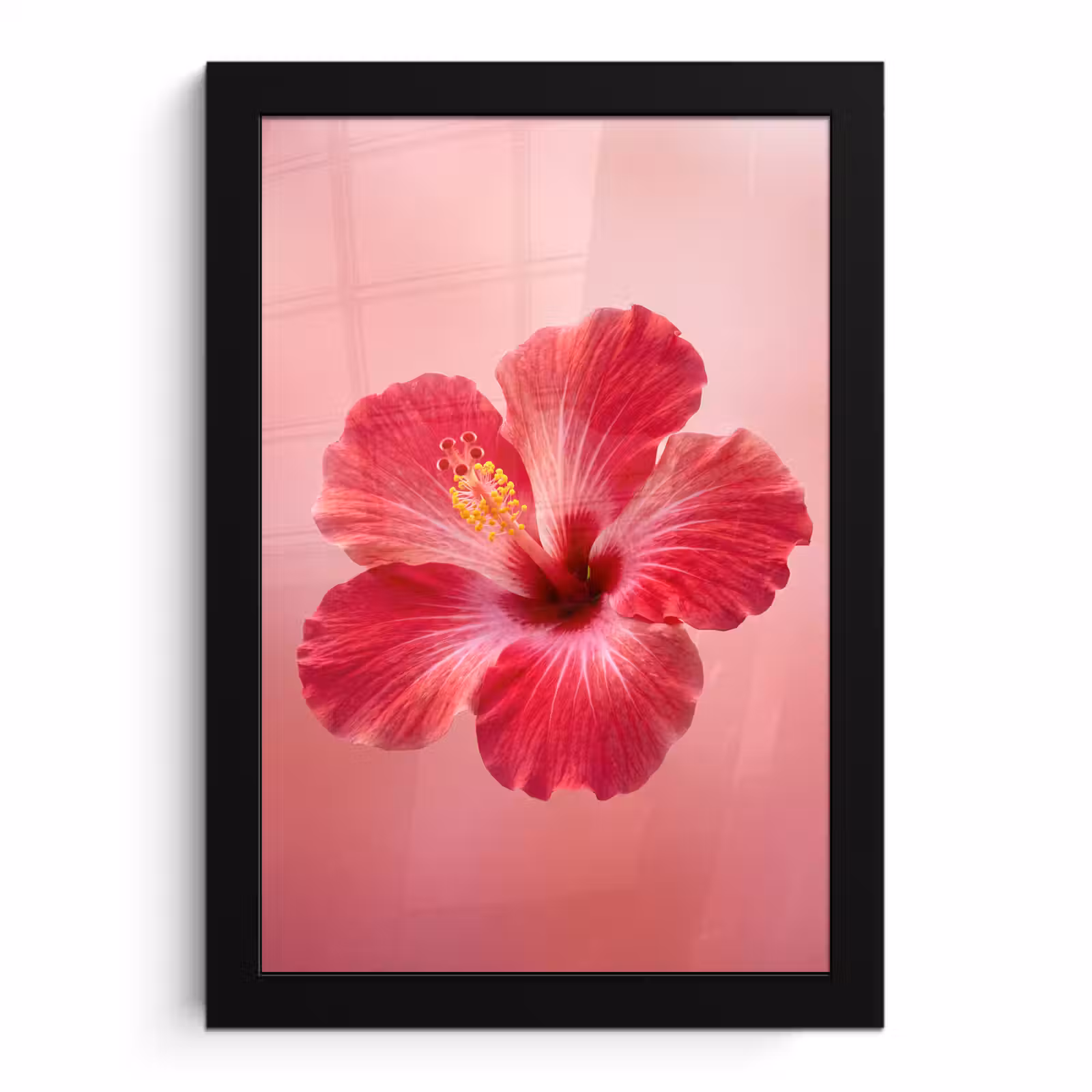 Poster met lijst - Rode bloem - Natuur — 1