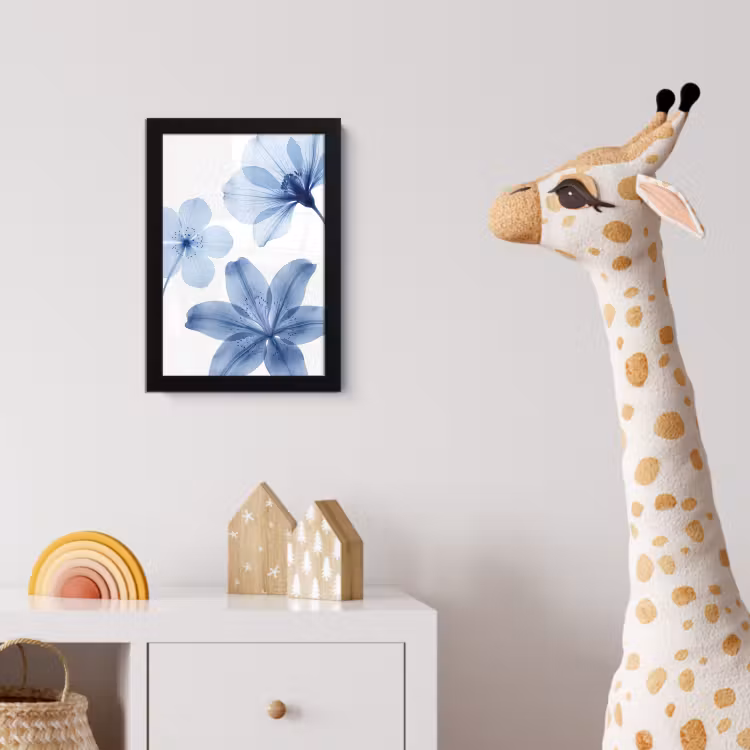Poster met lijst - Blauwe bloemen - Natuur — 5