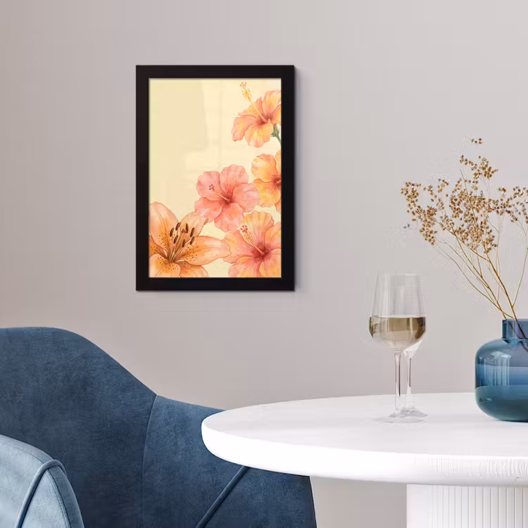 Poster met lijst - Bloemen - Aquarel - Natuur — 2