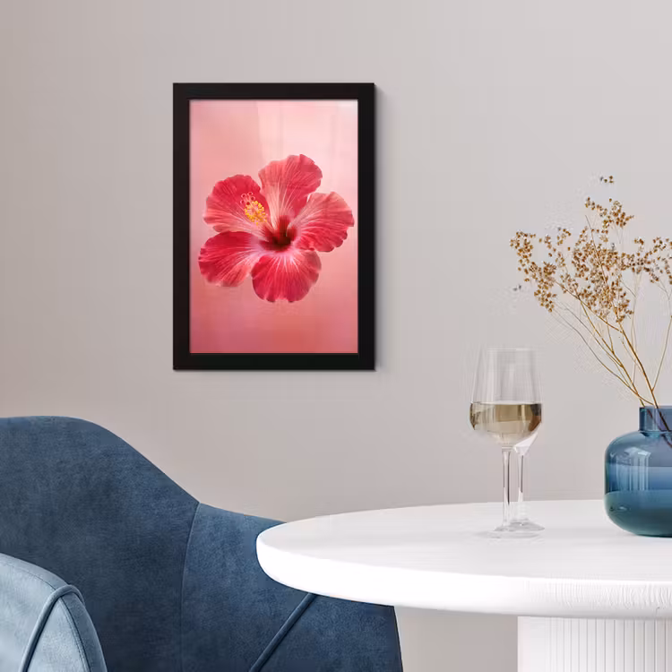 Poster met lijst - Rode bloem - Natuur — 2