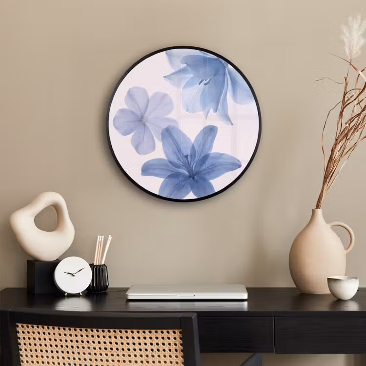 Ronde fotolijst - Bloemen - Transparant - Modern — 3