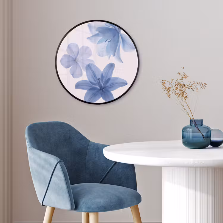 Ronde fotolijst - Bloemen - Transparant - Modern — 4