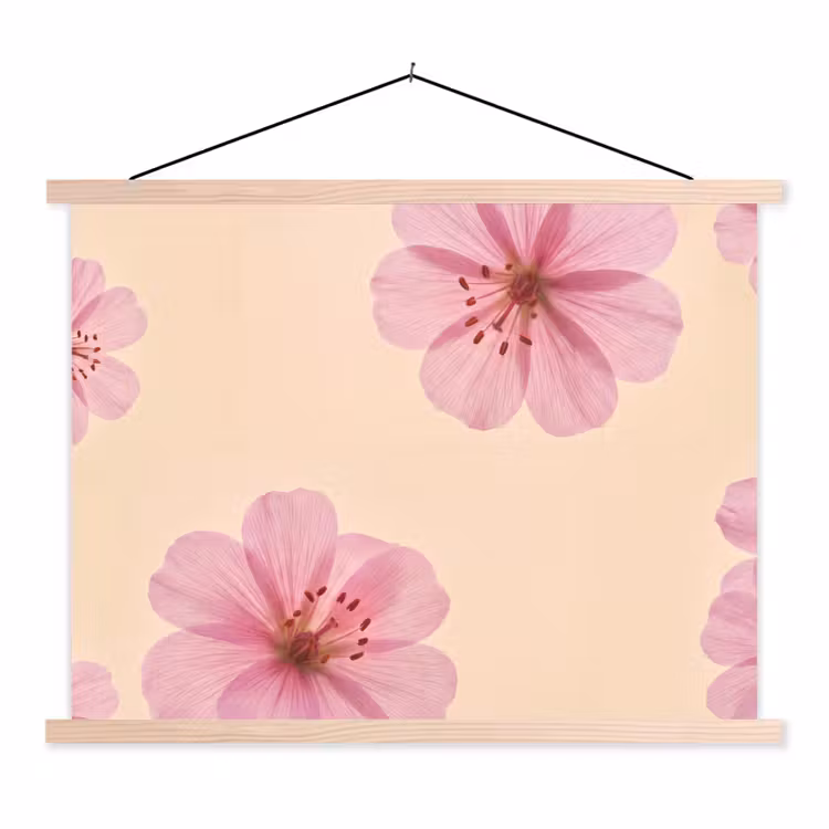 Schoolplaat - Bloemen - Flora - Pastel — 1