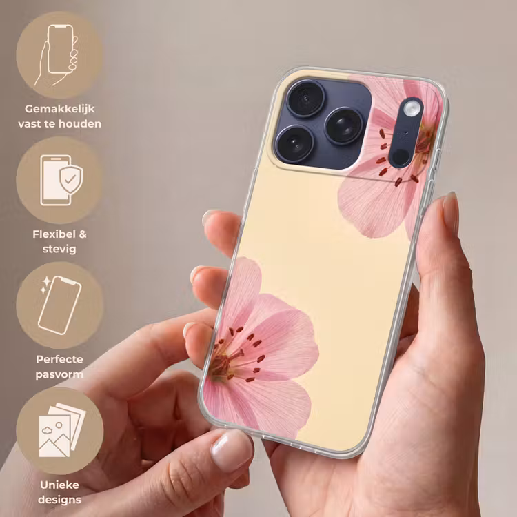 Telefoonhoesje - Bloemen - Flora - Pastel — 4