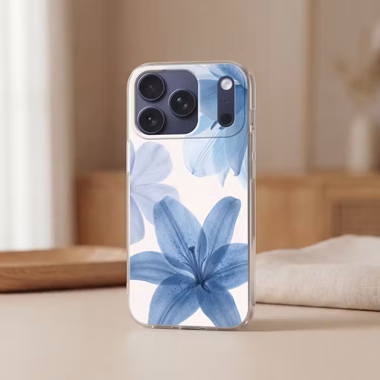 Telefoonhoesje - Bloemen - Transparant - Modern — 3