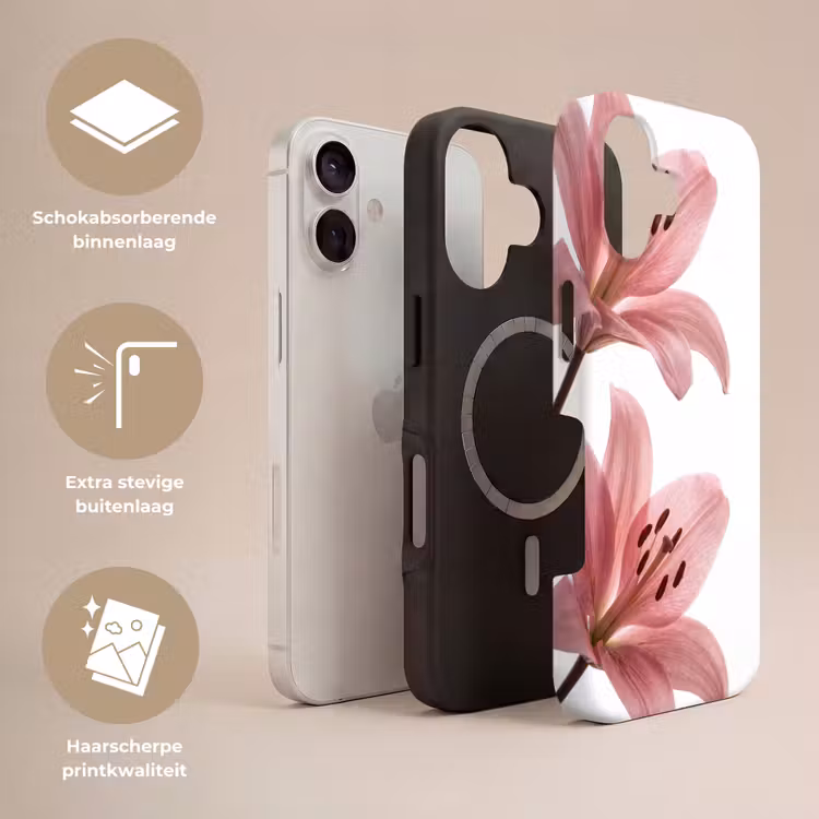 Telefoonhoesje Toughcase - Bloemen - Zacht - Modern — 3