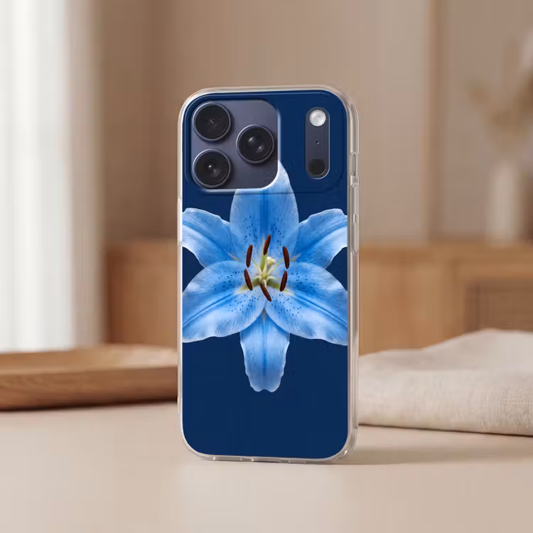 Telefoonhoesje - Blauwe lelie - Bloemen — 3