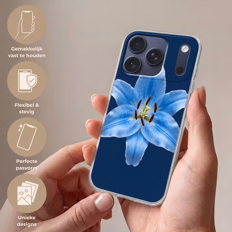 Telefoonhoesje - Blauwe lelie - Bloemen — 4
