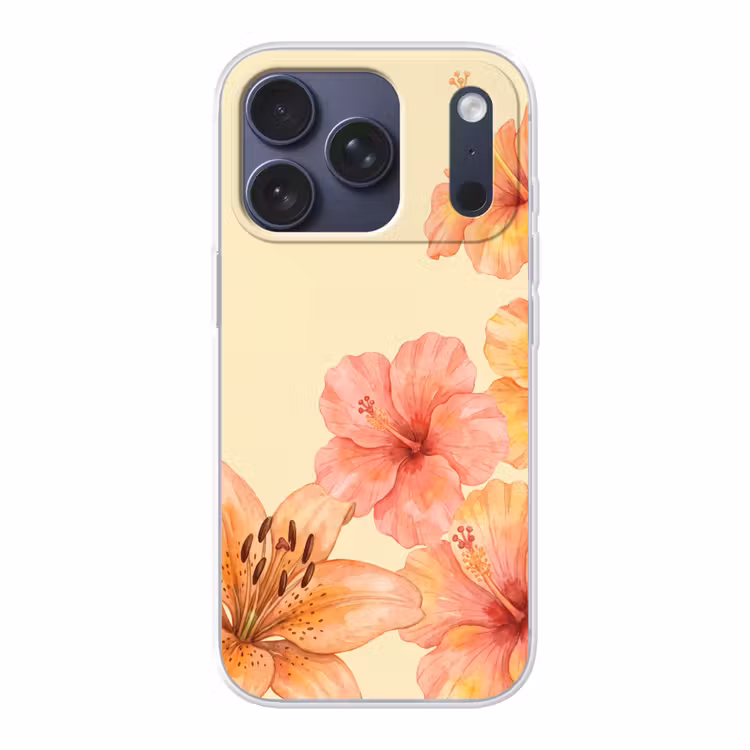 Telefoonhoesje - Bloemen - Aquarel - Natuur — 1