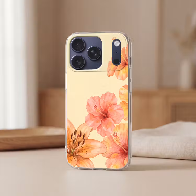 Telefoonhoesje - Bloemen - Aquarel - Natuur — 3