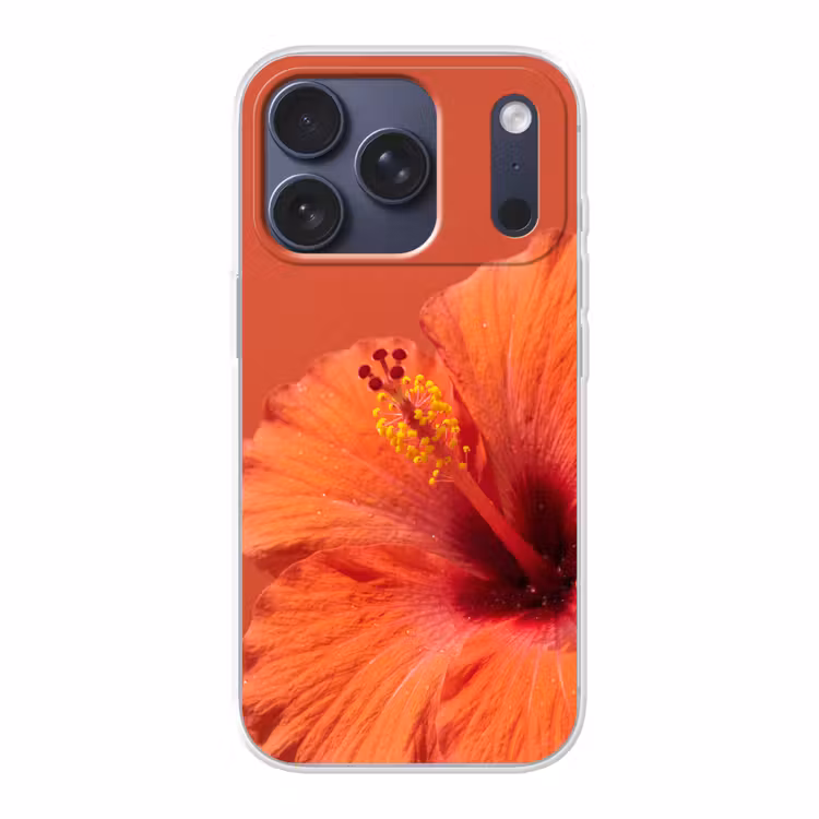 Telefoonhoesje - Bloemen - Oranje - Natuur — 1