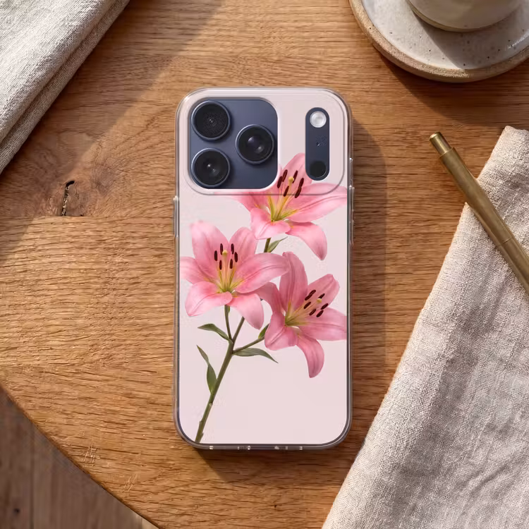 Telefoonhoesje - Bloemen - Zacht - Roze — 2