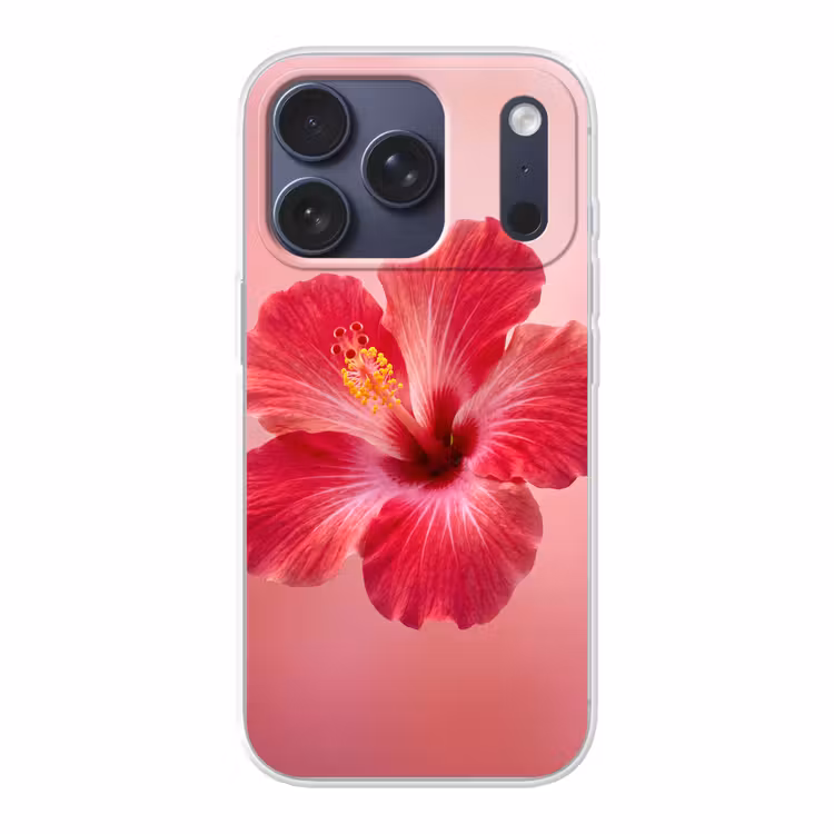 Telefoonhoesje - Rode bloem - Natuur — 1