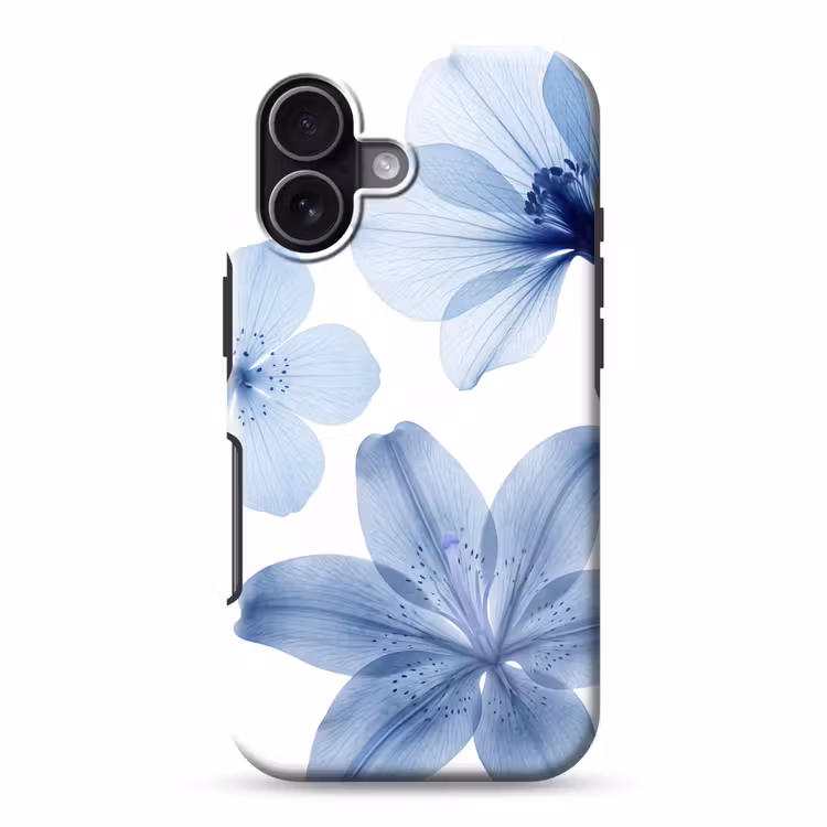 Telefoonhoesje Toughcase - Blauwe bloemen - Natuur — 1